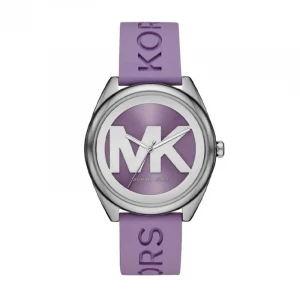 Michael Kors Janelle Purple Dial Silicone Ladies Watch
